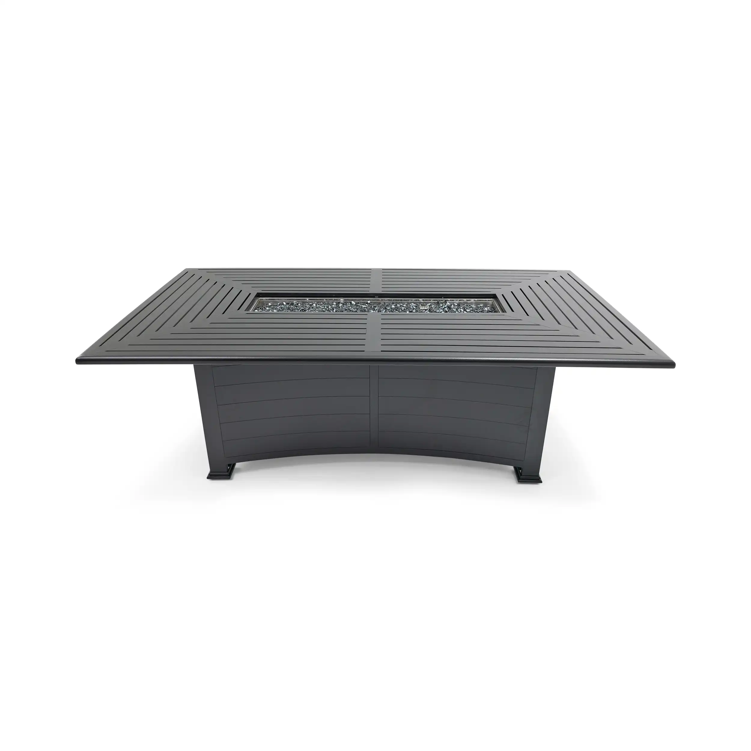 44"x84" Farnham Black Fire Dining Table W/ Lid - Image 4