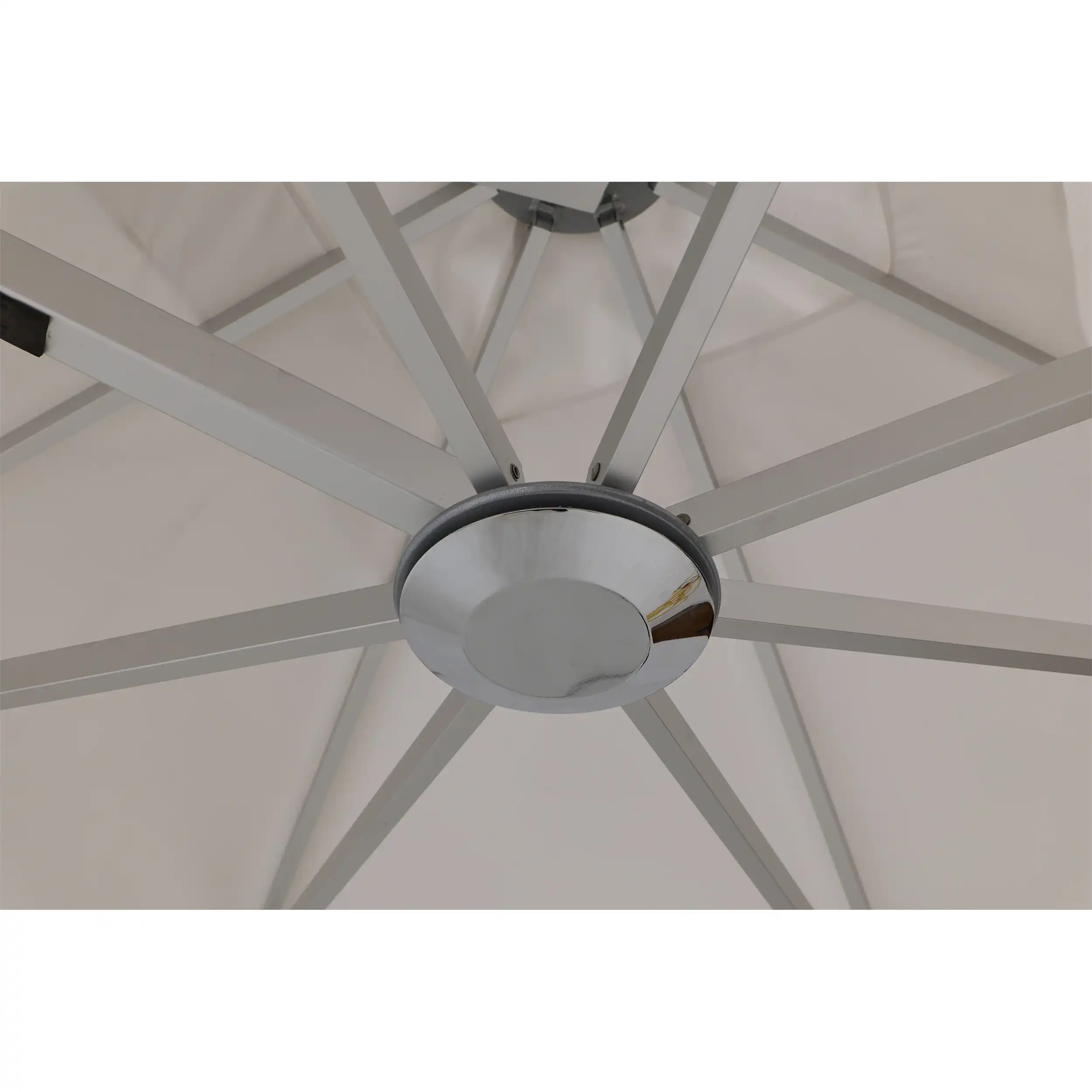 10' Dual Square Canopy Commercial Valencia Cantilever Umbrella - Natural - Image 10