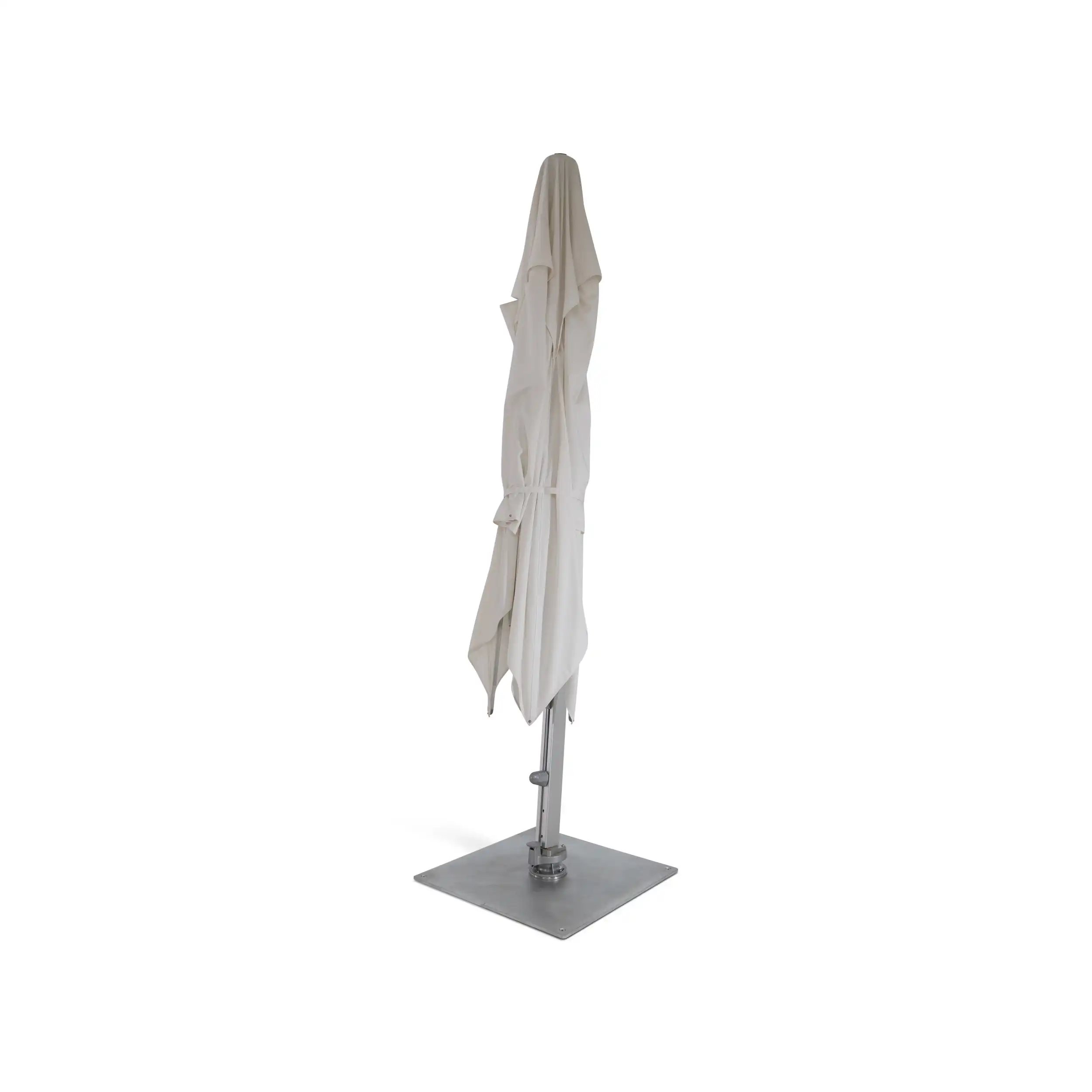 13' Square Commercial Valarium Cantilever Umbrella - Natural - Image 4