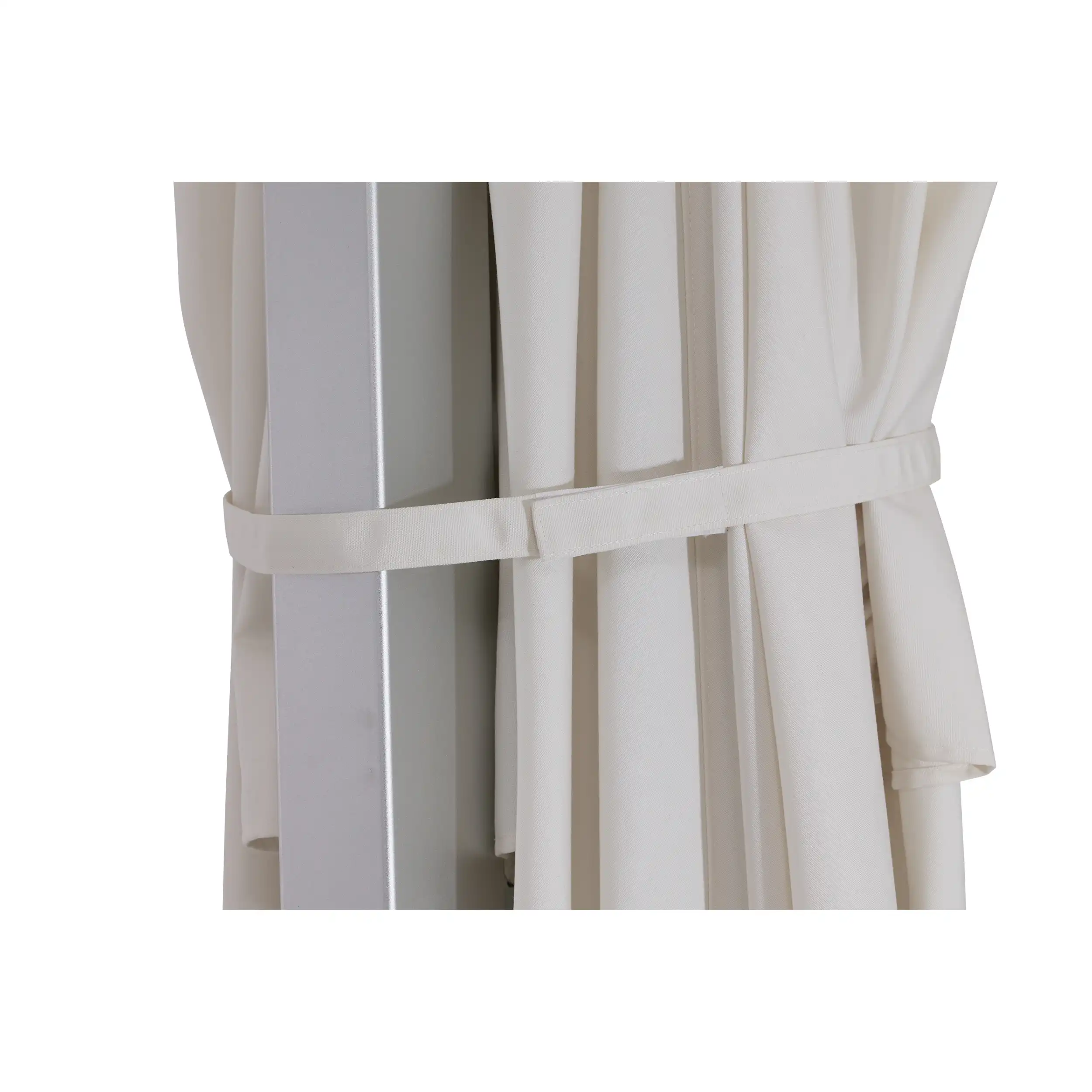 13' Square Commercial Valarium Cantilever Umbrella - Natural - Image 5