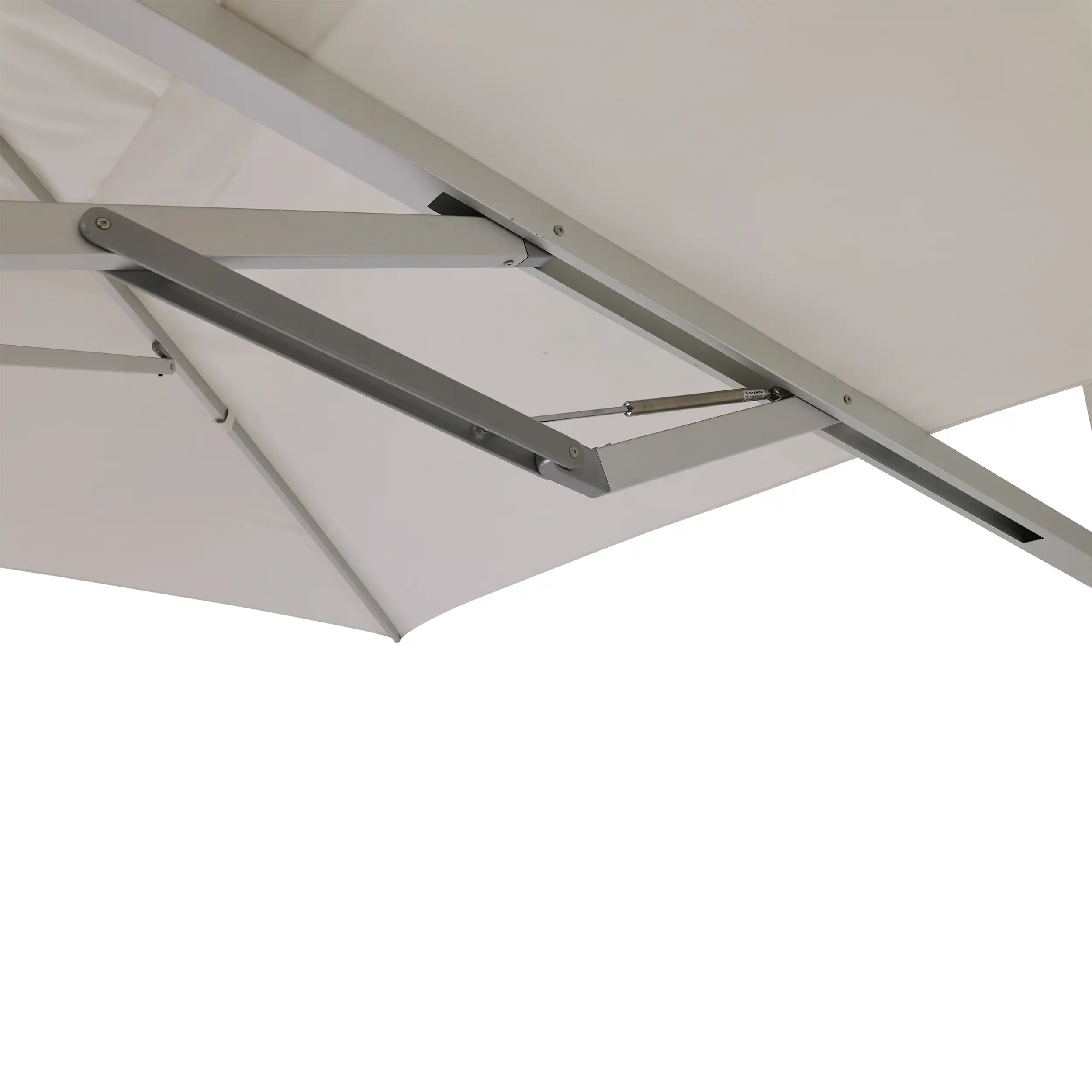 13' Square Commercial Valarium Cantilever Umbrella - Natural - Image 7