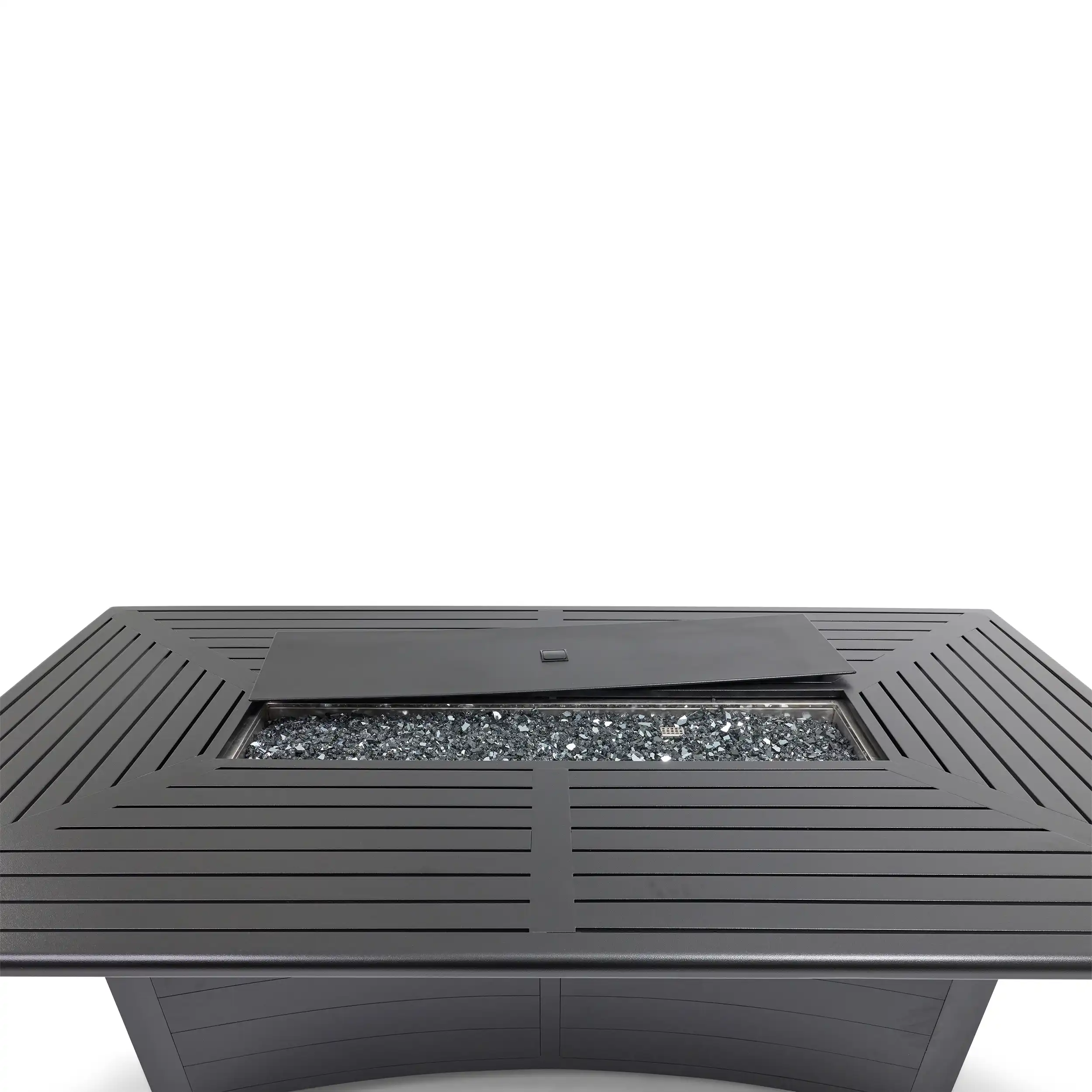 44"x84" Farnham Black Fire Dining Table W/ Lid - Image 9