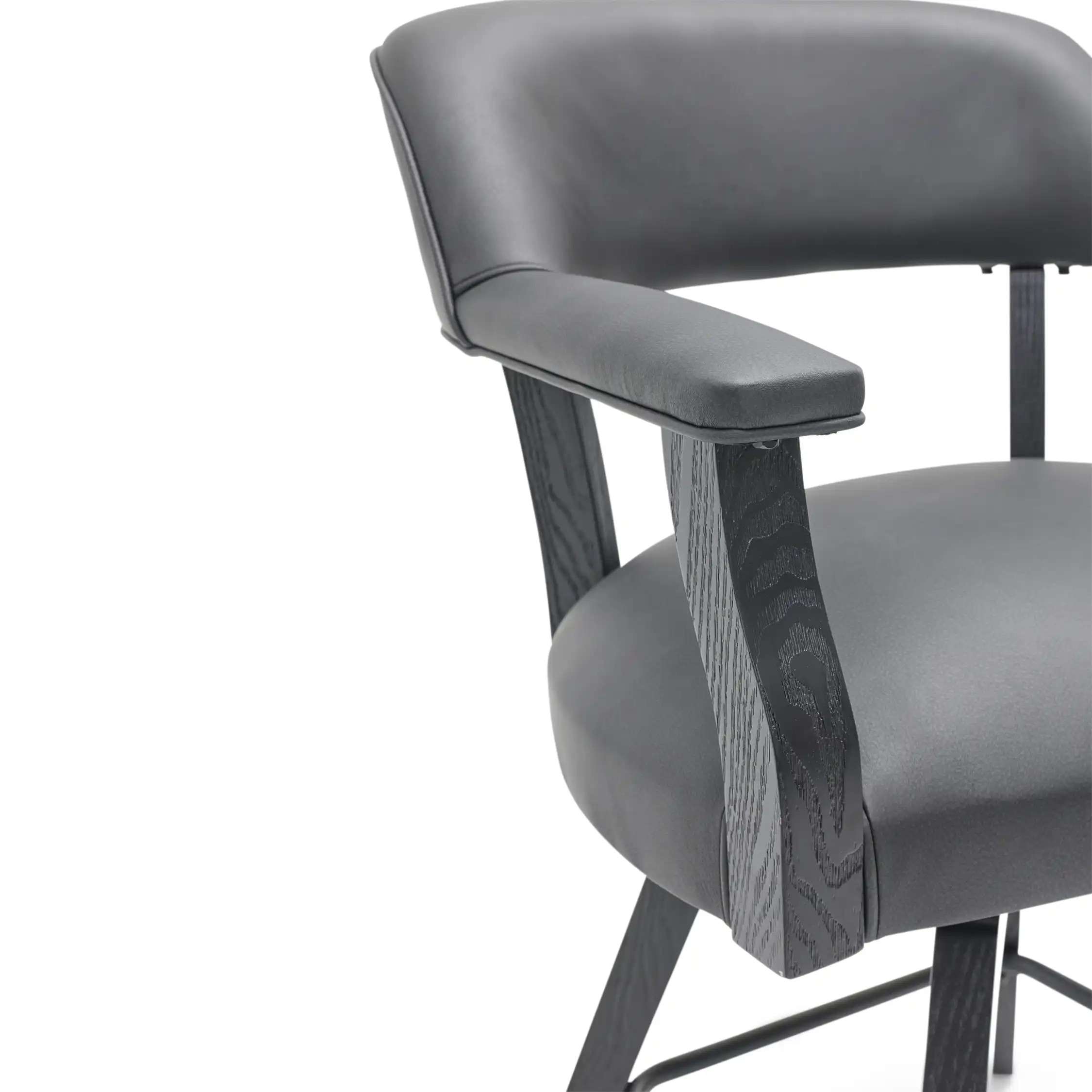 Rowan Cushioned Swivel Deluxe 26" Counter Stool - Image 6
